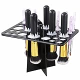Ularma Makeup Folding Collapsible Air Drying Cosmetic Brush Organizing Tree Rack Holder