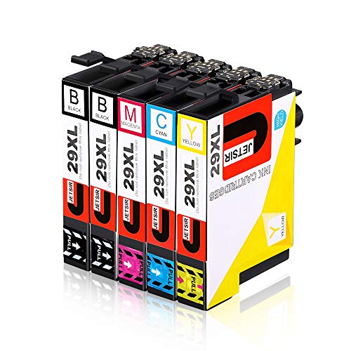 JETSIR 29XL Reemplazo para Epson 29, Alta Capacidad Cartuchos de Tinta Compatible con Epson Expression Home XP-432 XP-435 XP-442 XP-445 XP-452 XP-332 XP-342 XP-345 XP-352 XP-355 XP-235 XP-245 XP-247