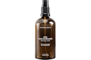 ‎JUNGLÜCK JUNGLÜCK Zink Gesichtswasser Spray - Vegan | Gesichtsreinigung mit BIO Schachtelhalm-Extrakt reguliert die Talgproduktion und klärt deine Haut porentief | Mit Zink und Niacinamid - 100ml