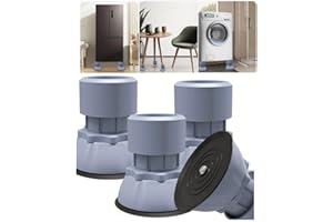 LEMAVI Universal Schwingungsdämpfer für Waschmaschinen & Trockner - anti Vibrationsdämpfer - Ersatzteile, Zubehör für Bosch, Privileg, AEG, Siemens -10-12 cm verstellbar Vibration Dämpfer Pads