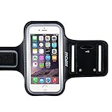 Mpow iPhone 6 6s iPhone 7 Armband,  [Ultra Comfortable] Adjustable Sports Armband Sweatproof  Running Phone Holder for iPhone 6 / iPhone 6s (4.7 inch) With Key Slots for Gym, Running, Biking, Hiking, Workout and other Sports, Black