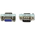 RS323 Serial DB9 Male to Female Connector Adatper with 120ohm Resistance