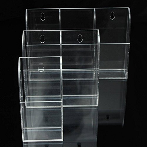 KING DO WAY Fernbedienung halterung Acryl Fernbedienung Staender Halter Organizer Aufbewahrungbox Wand Haengen drei - 5