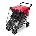 Out n About Little Nipper Double Stroller Poppy Red