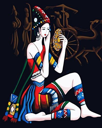 [ New Release ] Diy Oil Painting by Numbers, Paint by Number Kits - Make Up Woman 16*20 inches - Digital Oil Painting Canvas Wall Art Artwork Landscape Paintings for Home Living Room Office Christmas Decor Decorations Gifts - Diy Paint by Numbers Diy Canvas Kit for Adults Advanced Children Seniors Junior - New Arrival - No. D172