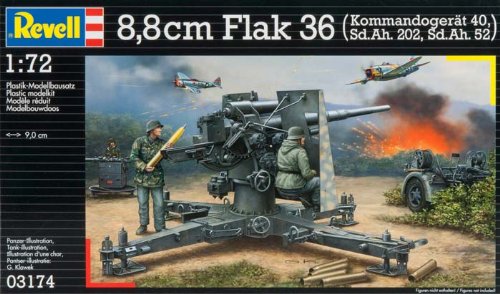 Revell 8.8cm 1:72 Scale Flak 36 Mit Sd.Ah. 202
