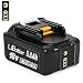 Produktbild LiBatter 18V 5.0Ah/5000mAh Lithium-Ion Werkzeugakkus für Makita BL1850 BL1850B BL1840 BL1840B BL1830 BL1830B BL1815 194205-3 194309-1 LXT400 Werkzeugakkus