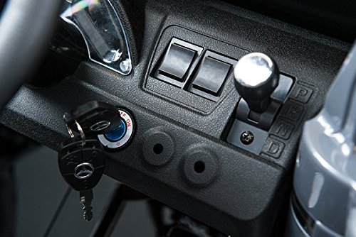 Kinder-Elektroauto Mercedes G AMG, schwarz lackiert, original lizenziert, batteriegetrieben, zwei Motoren, 12 V Akku, Fernbedienung, Weiche EVA Räder