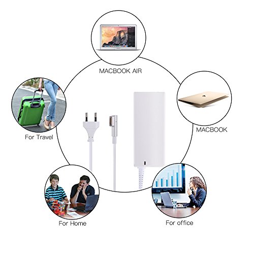 60W magsafe Netzteil, Akmac Macbook Pro Magsafe 1 Ladegerät für Apple MacBook / MacBook Pro 13 „A1181 A1184 A1185 A1278 A1280 A1330 A1342 A1344 - 5