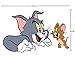Produktbild HandmadeJewel Wandaufkleber aus PVC, Motiv Tom und Jerry, Mehrfarbig