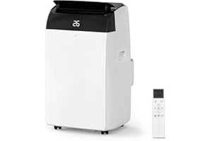 JUSTSMART Condizionatore Portatile 10000 BTUs 3 in 1 - Raffreddamento, Ventilatore Silenzioso con 3 Velocità, Deumidificatore 30L/giorno, Display Digitale e Telecomando, Timer 24 Ore per Uso Domestico e Ufficio