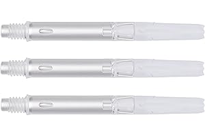 LSTYLE Dart Shafts: L-Shaft Silent - Spinning Nylon Dart Stems - Champagne Rings Included
