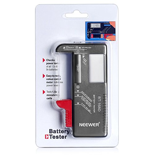 Neewer® BT-168D Digital-Batterie-Tester Volt Checker für Studio AA AAA CD 9V 1.5V Knopfzelle - 2