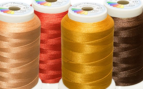 Multitalent® Maschinen-Stickgarn Gute Erde-Set 4 x 1000 m