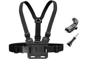 YHTSPORT Arnés de Pecho Soporte de Pecho, Fijación de Pecho para Cámara de Acción, Arnés de Pecho Ajustable, Correa de Pecho para dji Osmo Action 5 Pro, Osmo Action 4, Osmo Action 3, Osmo Action 2