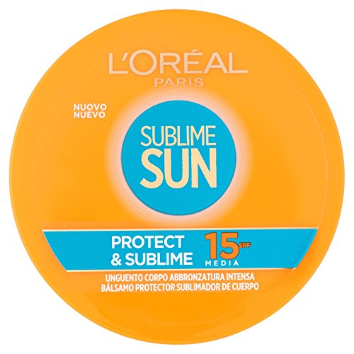 L 'Oréal Paris Sublime Sun Protect & Sublime Protección Solar, ungüento Cuerpo Bronceado intensa IP 15, 100 ML