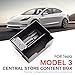 Produktbild lesgos Tesla Modell 3 Center Console Organizer Tray Zubehör mit Münzen- und Sonnenbrillenhalter für 2016 2017 2018 2019 Tesla Modell 3