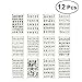 Produktbild YEAHIBABY Schablonen-Sets aus Kunststoff,Buchstaben und Zahlen Schablonen Drawing Painting Stencils Template für Sammelalbum,Journaling,Graffiti und Handwerk,12 Stück