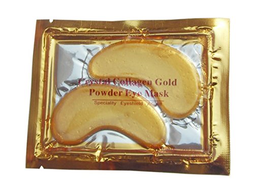 Beauty Eye Mask Cooling Treatments Pure Natural Crystal Gold Collagen 5 Treatments