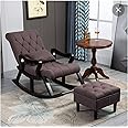 Urban Art Store Wood Rocking Chair with Sheesham Cushioned (Brown, Standard)