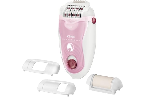 Calor Silence Soft Epilateur, 24 pinces précision, Ultra silencieux, Technologie microcontact, 3 accessoires, Fabriqué en France EP5620C0