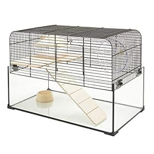 Pet Ting Godfree – Jaula para hámster (Cristal), diseño de ratón Sirio
