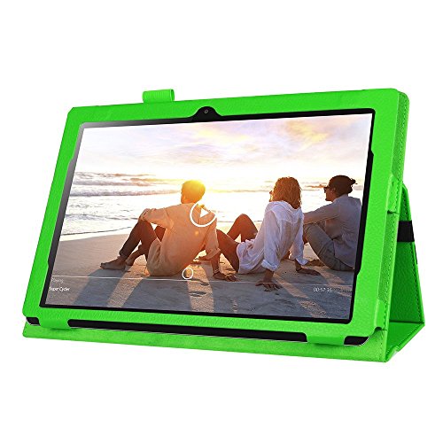 AVIDETLenovo Miix 310 / Miix 210 Hülle Case Etui Tasche, Ledertasche Schutzhülle Bumper Hüllen Tasche Leder Hülle Ultra Slim Lederhülle Flip Case Etui für Lenovo Miix 310 (Grün) - 3