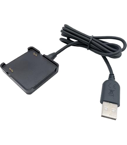 vhbw cavo di alimentazione USB compatibile con Garmin Enduro smartwatch tracker - Stazione di ricarica, Nero, 100 cm