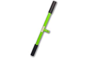 WERHE T-handtag för jordborr, stål, längd 56 cm, fäste 20 mm, trädgård | gummerade ändpluggar, halkfritt grepp, kompatibel med Güde, Lumag, Fuxtec, 920 g, väderbeständig, staketbygge, brunnsborrning