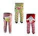 [Backbuy] 3 Pants 0-24 Months Baby Girls Toddler Leggings trousers Knitted pants A2A3A4 (12-18 Months)