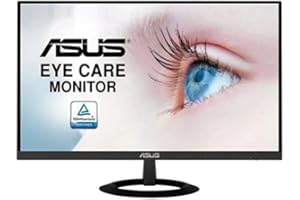 ‎ASUS ASUS Eye Care VZ249HE - 24 Zoll Full HD Monitor - Schlankes Design, Rahmenlos, Flicker-Free, Blaulichtfilter - 75 Hz, 16:9 IPS Panel, 1920x1080 - HDMI, D-Sub, schwarz