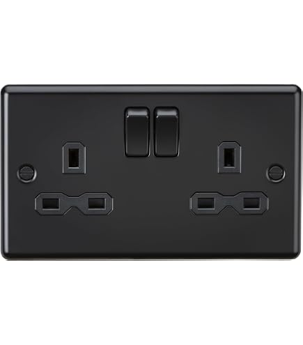 Knightsbridge Interruttore Presa 13A 2 Gang: Design Moderno E Antibatterico Per La Tua Casa - 3