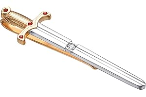 Asienice Gold Silver Tie Clip Personalized Tie Clips for Men Novelty Sword Tie Clip Accessories