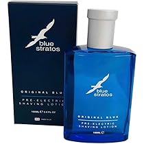 香水(男性用) blue stratos Eau de Toilette 100ml Blue Stratos Pre-Electric Shave Lotion Multi-Pack, Original