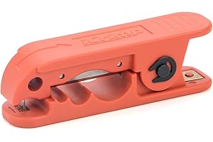 IWISS iCrimp ICP-240 Cable Stripper for 3.5–105 mm² Round Cables, Radial Wire Stripper with 2 Spare Blades, Precise Jacket Removal Tool for Solar, Battery, Automotive and Industrial Applications