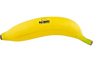 Nino Percussion Fruit Shaker Banana - Strumento Musicale per Bambini dai 3 Anni - Plastica, Multicolore (NINO597)