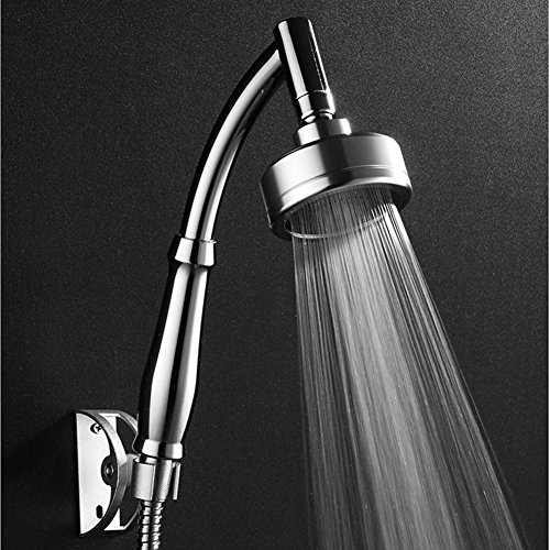 ke1aip Aluminium Duschkopf High Pressure Wasserspar Handbrause Düse Handbrause mit 1,5 m langen Schlauch und Halterung