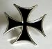 Produktbild Aus emailliertem Metall Motorroller schwarz Biker Cap malte-Croix Eisen