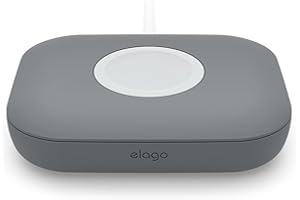 ‎ELAGO elago Magnetyczna ładowarka kompatybilna z ładowarką Apple Watch, ładowarką do Galaxy Watch 7/7 Ultra/6/5 Series, AirPods Pro 2, kompaktowa, wytrzymały silikon (kabel nie jest dołączony)
