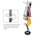 Hapilife 15 Hanging Hook Traditional Floor-Standing Hat and Coat Stand With Marble Base - Multiple Colour (Black)