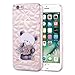 Produktbild Sycode TPU Handyhülle für iPhone 6S Plus (5.5 Zoll),Crystal Clear Silikon Handyhülle für iPhone 6 Plus (5.5 Zoll),Creativ Diamant Muter Niedlich Bear Entwurf Ultra Dünn TPU Silikon Case Transparente Komplett Schutzhülle Cover Schale Handy Tasche Schutz Etui Bumper für iPhone 6S Plus/6 Plus (5.5 Zoll)