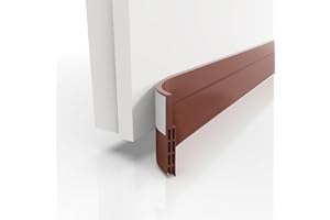 DOMAR Ogranicznik przeciągów do drzwi, 100 cm, brązowy, samoprzylepna, bardzo mocna, stoper przeciągów dla maksymalnej izolacji, stoper przeciągów do drzwi