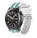 Produktbild Glowjoy Sportband Kompatibel für Samsung Gear S3 Frontier,weiches Silikon-Armband Ersatzarmband-Armband Wasserfest Ersatz Armband Uhrenarmband Sportarmband für Samsung Galaxy (Mehrfarbig)