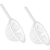 Lot De 6 Passoires Fines En Nylon Avec Crochets - Mailles 80, 100, 120, 200, 300, 400 - Pour Filtrer Jus, Lait, Vin, Café, Huile - Idéal Cuisine Et Bar