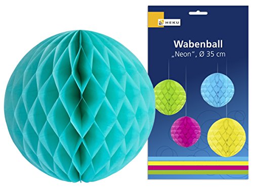 HEKU 30008-03, 9-teiliges Party-Dekorationsset, Türkis - 6