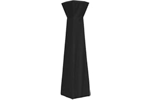 ZJYWSCH Patio Heater Cover Outdoor Waterproof 600D Heavy Duty Outside Pyramid Torch Heater Cover with Zipper 23" x 23" x 90" Weather Resistant