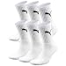 Produktbild PUMA Unisex Crew Socks Socken Sportsocken MIT FROTTEESOHLE 6er Pack (White, 39-42)