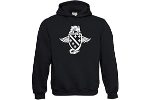 Textilhandel sill hoodie – Bosnien vapen med drake rolig