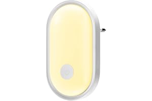 Alyvisun Veilleuse LED Prise Electrique avec Commande Tactile, Lampe Nuit avec Capteur de Crépuscule et Luminosité Réglable, Veilleuse Enfants pour Chambre de Bébé, Escalier, Couloir, Cuisine