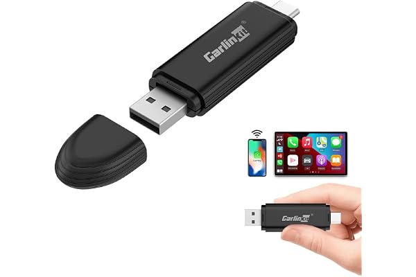 Carlinkit MINI5 Wireless CarPlay Adaptateur, Conversion du CarPlay Filaire d'origine de la Voiture en sans Fil, Plus Compact et Pratique à Ranger